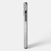Royal Paars Glitter Eyes Monogram iPhone Hoesje (Linkerkant)