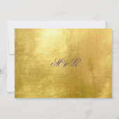 Royal Paars & Gold Wedding Save the Date (Achterkant)