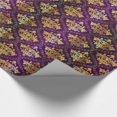 Royal Paars & Gold Wrapping Paper Cadeaupapier (Hoek)