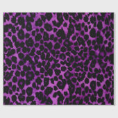 Royal Paars Leopard Print Cadeaupapier (Vlak)