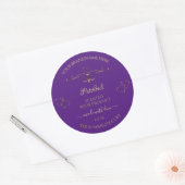 Royal Paars Product Labels grenzen Harten (Envelop)