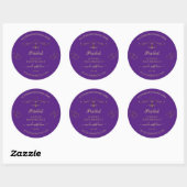 Royal Paars Product Labels grenzen Harten (Vel)