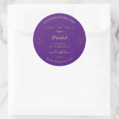 Royal Paars Product Labels grenzen Harten (Tas)