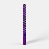 Royal Paars Silver Gem Pattern Samsung Galaxy Hoesje (Rechterkant)