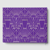 Royal Paars Silver Great Gatsby Wedding Gastenboek (Achterkant)