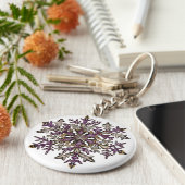 Royal Paars Snow | Sleutelhanger (Zijkant)