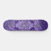 Royal Paars Unicursal Persoonlijk Skateboard (Horizontaal)
