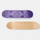 Royal Paars Unicursal Persoonlijk Skateboard (Horizontaal)