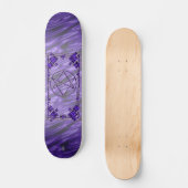 Royal Paars Unicursal Persoonlijk Skateboard (Voorkant)