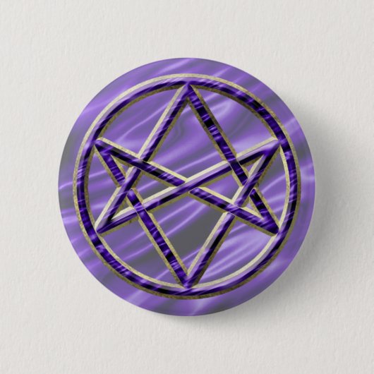 Royal Paars Unicursal Ronde Button 5,7 Cm (Voorkant)