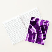 Royal Paars Violet Cool Boho Tie Dye Waterverf Notitieboek (Binnen)