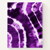 Royal Paars Violet Cool Boho Tie Dye Waterverf Notitieboek (Achterkant)