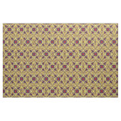 Royal Paars Yellow Kaleidoscope Stof (Yard (91,4 cm))