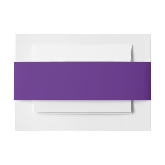 Royal Paarse #52187E mailing accessoires Uitnodigingen Wikkel (Voorkant Voorbeeld)