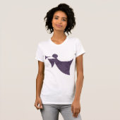 Royal Paarse Angel - Women's Short Slapt T-shirt (Voorkant volledig)