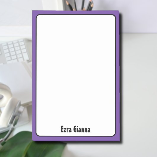 Royal Paarse Border Minimalistische Professionele Post-it® Notes