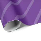 Royal Paarse  Classic Stripes Sjabloon Cadeaupapier (Rol Hoek)
