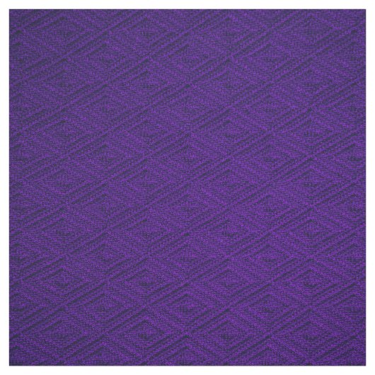 Royal Paarse Diamond Crosshatch Fabric Stof (Swatch)