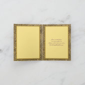 Royal Paarse en Goud Dank U Nota Kaart (Binnen)