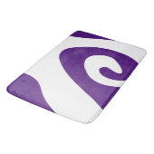 Royal Paarse en witte werveling golf Badmat (Gekanteld)