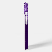 Royal Paarse Glitter Drips Glam Signature Case-Mate iPhone Case (Achterkant / Links)