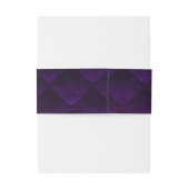 Royal Paarse & Gold Crown Storybook Wedding Uitnodigingen Wikkel (Achterkant Voorbeeld)