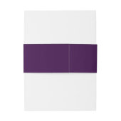 Royal Paarse gouden kroon Uitnodigingen Wikkel (Achterkant Voorbeeld)