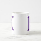 Royal paarse Initiaal letter/monogram Koffie Mok (Center)
