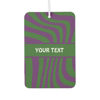 Royal Paarse kleur met aangepaste tekst Luchtverfrisser