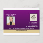 Royal Paarse met Gold Accent Briefkaart (Voorkant)