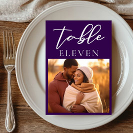 Royal Paarse paar foto avond bruiloft Kaart