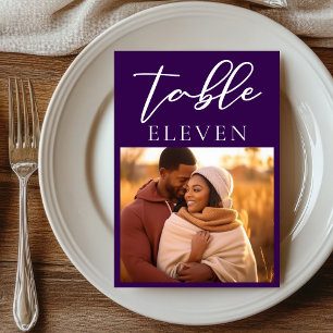 Royal Paarse paar foto avond bruiloft Kaart