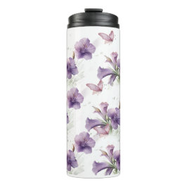 Royal Paarse Petunia Tumbler Thermosbeker