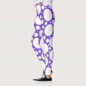 Royal Paarse Polka Dot Leggings (Links)