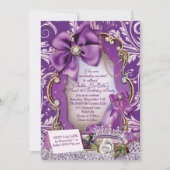 Royal Paarse Princess Sweet 16 Kaart (Voorkant)
