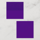 Royal Paarse Square Kaart met glittertop – aanpass Vierkante Visitekaartje (Voorkant / Achterkant)