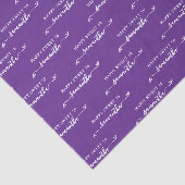 Royal Paarse White Happy Sweet 16 Schattigee Boog  Tissuepapier (Detail)