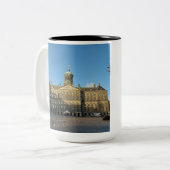 Royal Palace Amsterdam Two-Tone Mok, 15 oz Tweekleurige Koffiemok (Voorkant links)