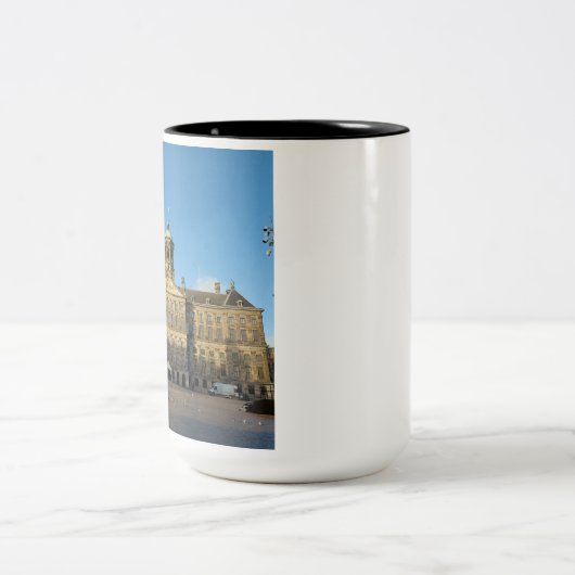 Royal Palace Amsterdam Two-Tone Mok, 15 oz Tweekleurige Koffiemok (Center)
