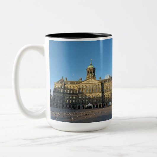 Royal Palace Amsterdam Two-Tone Mok, 15 oz Tweekleurige Koffiemok (Links)