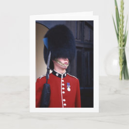 Royal Palace Guard Folded Blank Wenskaart Kaart