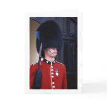 Royal Palace Guard Folded Blank Wenskaart