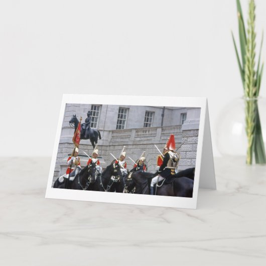 Royal Palace Guard Folded Blank Wenskaart Kaart (Voorkant)