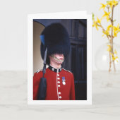 Royal Palace Guard gevouwen leeg Wenskaart Kaart (Gele Bloem)