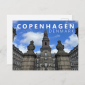 Royal Palace Kopenhagen Denmark Scandinavia Modern Briefkaart (Voorkant / Achterkant)