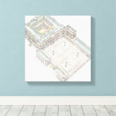 Royal Palace. Madrid Spanje Canvas Afdruk (Insitu (Houten vloer))