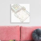 Royal Palace. Madrid Spanje Canvas Afdruk (Insitu (Woonkamer))