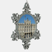 Royal Palace, Madrid Tin Sneeuwvlok Ornament (Links)