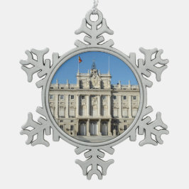 Royal Palace, Madrid Tin Sneeuwvlok Ornament