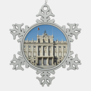 Royal Palace, Madrid Tin Sneeuwvlok Ornament